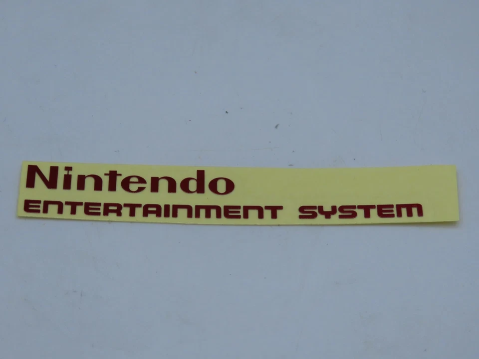Nintendo NES Label Logo - Red - Raised lettering - Image 1 of 1