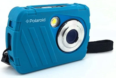 Vtg Polaroid IS048 16.0MP Teal Ultra Compact Digital Camera Tested - Image 1 of 4