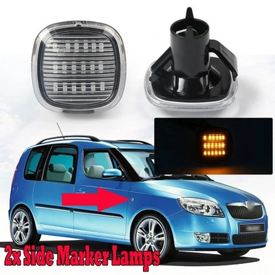 Intermitente lateral intermitente blanco para Skoda Fabia Octavia Seat Ibiza Audi A3 A4 A8 - Imagen 1 de 4