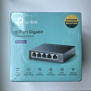 (FREE SHIP) TP-LINK TL-SG105 - 5 Port Gigabit Unmanaged Ethernet Network Switch - Picture 1 of 4