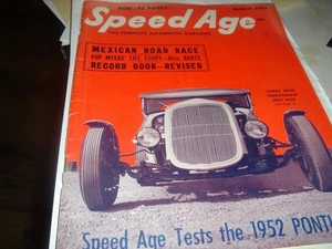 Speed Age Magazine March 1952 mexican roadrace -  indy champs- road tests - Picture 1 of 6
