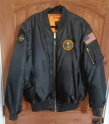 Vietnam Veterano Burk’s Bay Bravo Serie MA-1 Chaqueta de Bombardero Ejército de Estados Unidos - Talla XXL Foto 1 de 4
