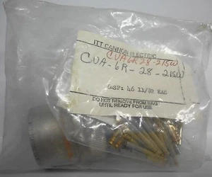 ITT Cannon CVA-6R-28-21SW Circular Connector 37 Pin w/ Contact Crimps - Picture 1 of 6