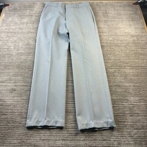 VINTAGE Levis Pants Mens 32x31 Blue Pleated 70s 80s USA Made Polyester - Picture 1 of 7