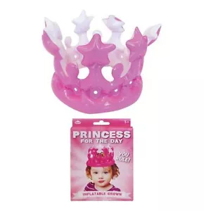 Nueva con etiquetas Corona Inflable Princesa Mundial para el Día W15010 Cumpleaños ¡TÚ GOBIERNAS! - Imagen 1 de 3