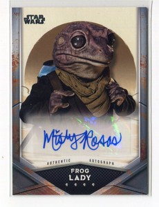 MISTY ROSAS as FROG LADY 2021 Topps Star Wars Mandalorian Season 2 A-MR AUTO A