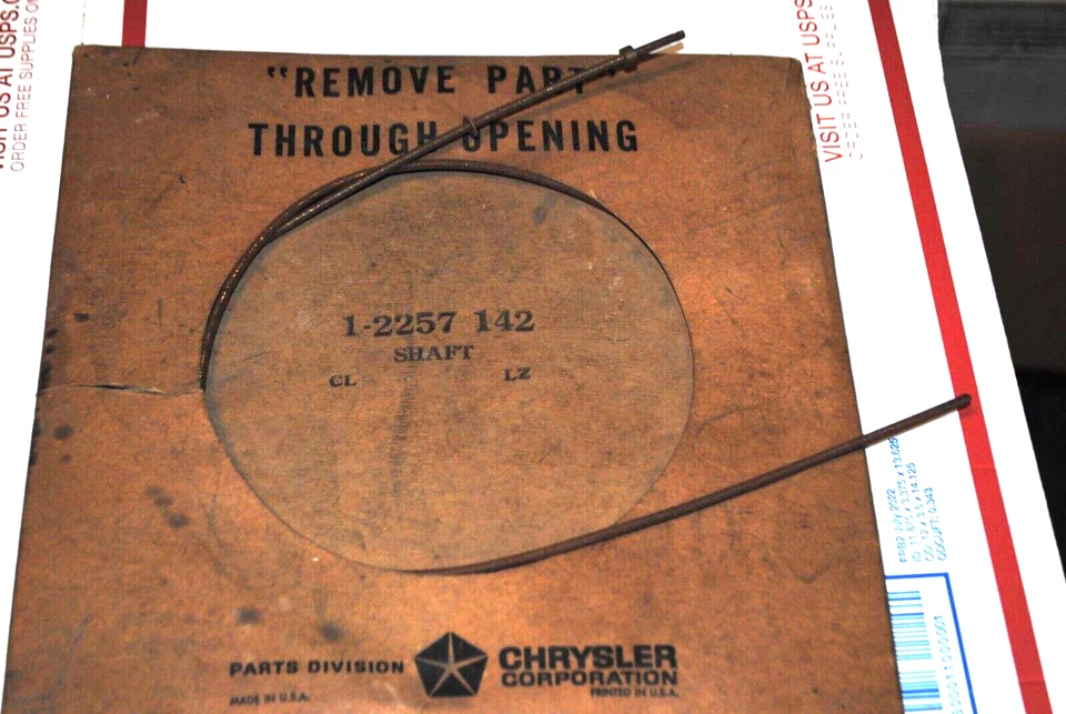 NOS MOPAR 1961 PLYMOUTH DODGE DESOTO CHRYSLER VELOCÍMETRO CABO NÚCLEO 2257142 73" - Imagem 1 de 1