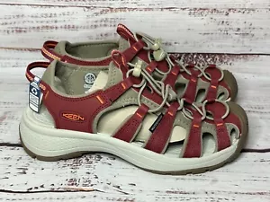 NEW Sz 8 KEEN Women's Astoria West Closed Toe Sandals Merlot/Scarlet Ibis - Picture 1 of 3