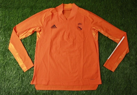 REAL MADRID 2020/2021 FOOTBALL ZIP SWEATSHIRT TRAINING ADIDAS ORIGINAL SIZE L Cover