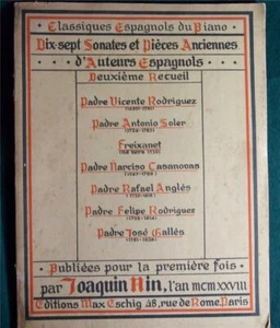 Classiques Espagnols du Piano, 17 Sonates et Pieces Anciennes, Soler, Rodriguez - Picture 1 of 3