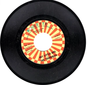 The Techniques: Hey Little Girl / The Angels: Glory Of Love .. 45 RPM -872 - Picture 1 of 3
