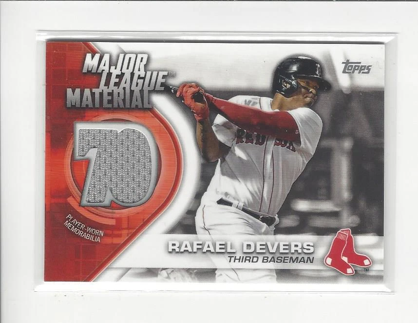 2021 Topps Major League Material Relics Rafael Devers JERSEY Red Sox - Image 1 of 1