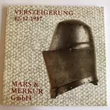 Buch Heft Katalog Auktion Versteigerung Mars & Merkur 1987 Militaria Waffen