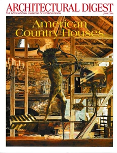 Architectural Digest Magazine June 2001 American Country Houses - Picture 1 of 2