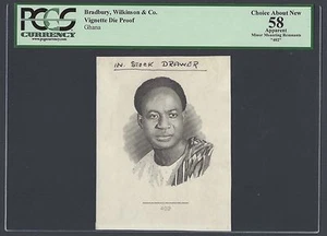 Ghana Vignette Die Proof Kwame Nkrumah President of Ghana  - Picture 1 of 2