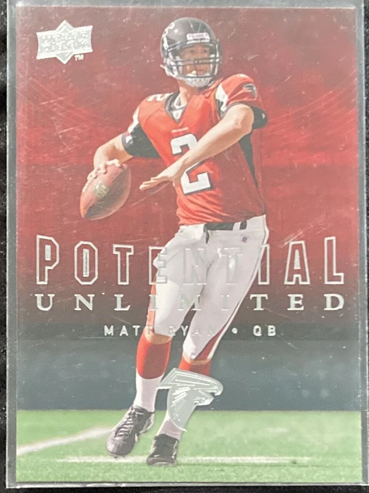 Matt Ryan 2008 Upper Deck Potential Unlimited RC Falcons Colts Boston College - Image 1 of 1