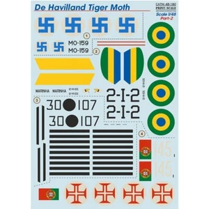 Calcomanía tobogán acuático escala 48-180 impresión avión 1:48 De Havilland Tiger Moth parte 2 - Imagen 1 de 24