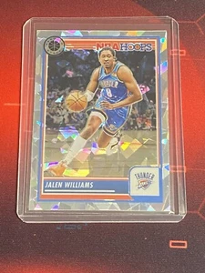 2023-24 Panini NBA Hoops #117 Jalen Williams Silver Cracked Ice Prizm Thunder - Picture 1 of 2