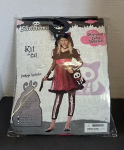 Kit the Cat Kind Skelanimals Kostüm Medium (8-10) Halloween Verkleidung Verkleidung - Bild 1 von 11