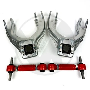 Front Camber Arms w Skunk2 T uner Ball Joints & Rev Rear Camber Arms EG DC2 SLVR - Picture 1 of 7
