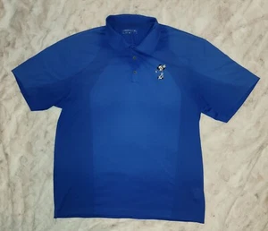 Nike Golf x Walt Disney World Mickey Mouse Dri-Fit Blue Polo Shirt Men's XL EUC - Imagen 1 de 11