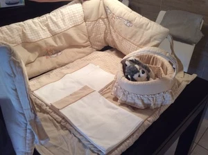 Linge et parure de lit sauthon 5 pieces (jour de lessive) - Photo 1/3