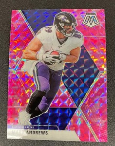 2020 Mosaic Football Pink Camo Prizm MARK ANDREWS Card #22