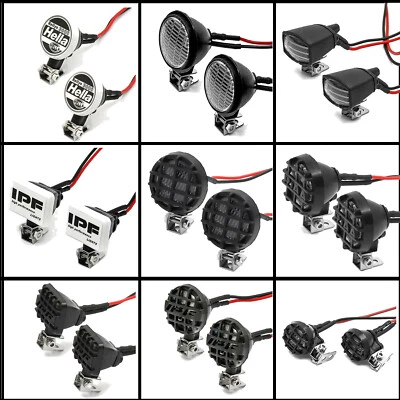 2PCS Spotlight Dachlicht Scheinwerfer für 1/18 1/10 SCX10 TRX4 TRX6 RC Crawler - Bild 1 von 4