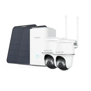 Reolink 4K PT Argus PT Ultra Kamera Set Solar Überwachungskamera Aussen Home Hub - Bild 1 von 16