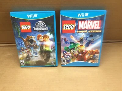 Wii U LEGO Game Bundle: Jurassic World + Marvel Super Heroes - Family Fun! - Image 1 of 4