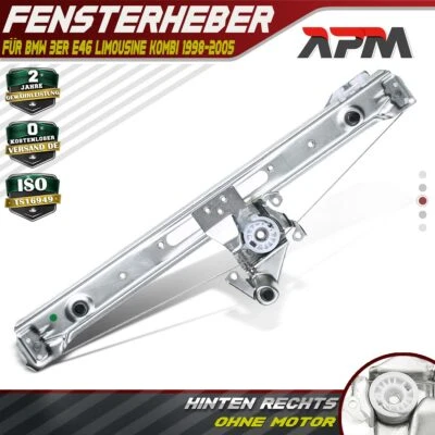 Fensterheber Elektrisch Hinten Rechts für BMW 3er E46 1998-2005 Stufenheck Kombi - Bild 1 von 4