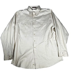 Pendleton Program Shirt Long Sleeve Button Shirt Mens XLT Beige - Picture 1 of 8