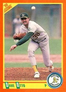 Dave Otto 101T 1990 Score Rookie Traded - Oakland Athletics