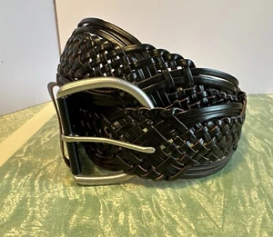 Macrame Woven BrownBraided Women's Belt Wide Size 42.5” Boho Hippie Cottage Core - Picture 1 of 5