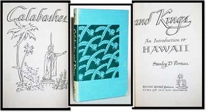 Stanley Porteus Calabashes and Kings Introduction to Hawaii 1st Ed 1945 Illust - Picture 1 of 5