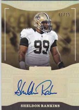 2016 Donruss Signature Series Holo Gold #210 Sheldon Rankins /15!