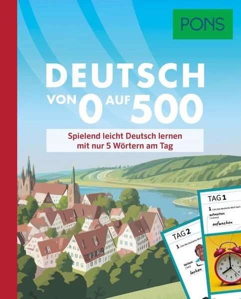 PONS Deutsch von 0 auf 500 Spielend leicht Deutsch lernen mit nur 5 Wörtern am T - Image 1 of 1