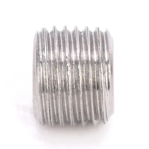 1/2in 10pz Raccordo Tubo Acciaio Inox 304 Testa Spina Filettatura Maschio BSPP Esagonale - Foto 1 di 6