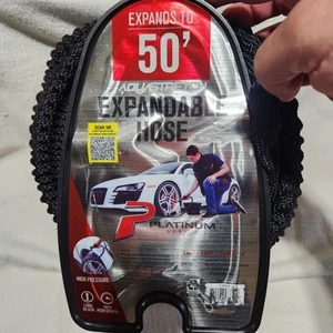 Nueva manguera expandible serie Platinum 50 pies, negra, estante de almacenamiento incluido - Imagen 1 de 5