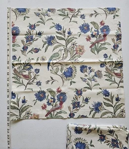 Pottery Barn Geschirrtücher blau Blumenmuster Leinen Baumwollmischung 2er Set NEU - Bild 1 von 4