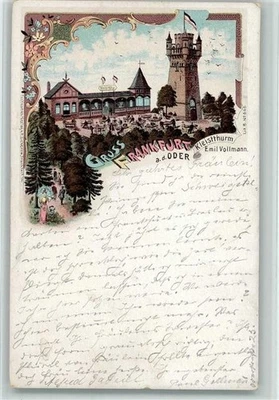 13215061 - 1200 Frankfurt Gruss aus - Kleistturm und Turmstempel AK Tuerme / - Bild 1 von 2