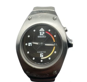 Seiko Kinetic Men’s Watch 3M22-0C69 – Needs Service – No Strap – Rare Design - Picture 1 of 6