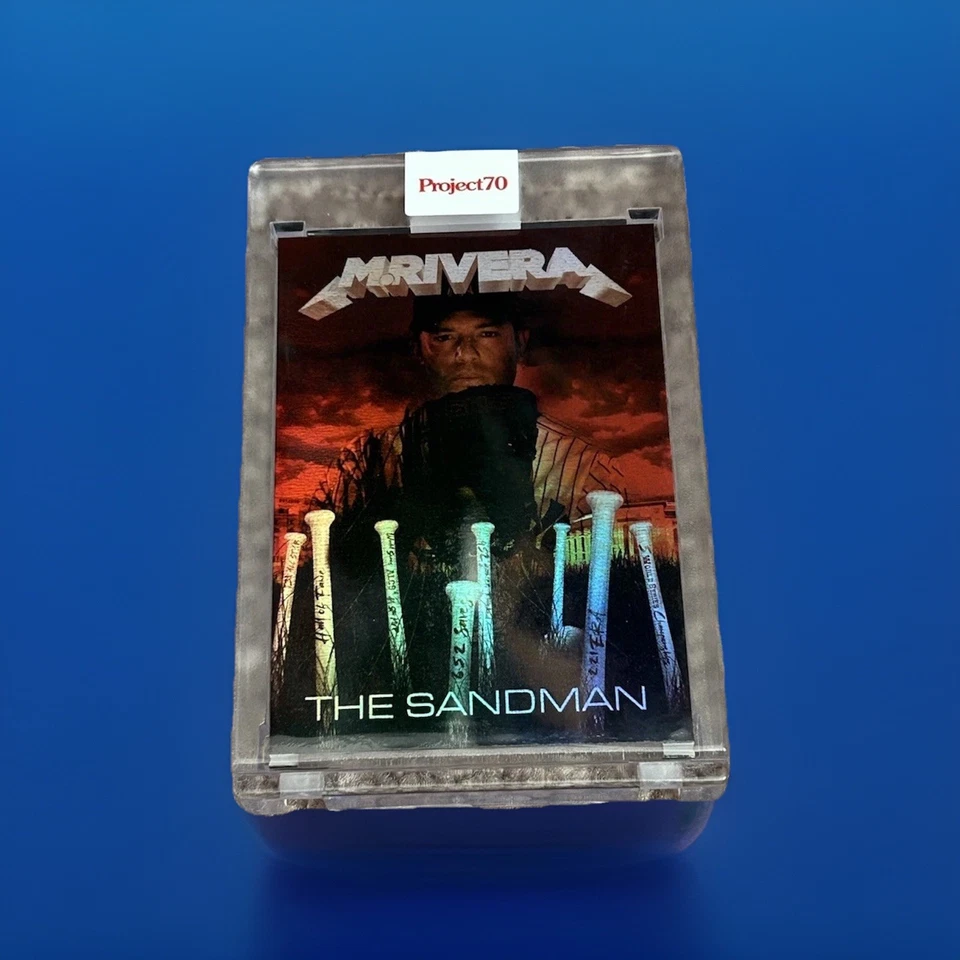 2021 Topps Project 70 1986 Mariano Rivera 14/70 #851 DJ Skee Foil Metallica Rare - Image 1 of 3