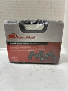 Ingersoll Rand SK6H8N 3/4" Drive SAE 6 Point Shallow Impact Socket Set, 8-Piece - Foto 1 di 1