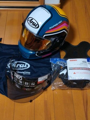 Arai RAPIDE-NEO Number Full Face Helmet Blue L:59-60cm Mirror Shield From Japan - Image 1 of 4