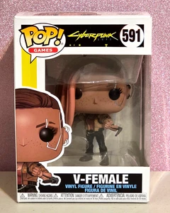 2020 Funko Pop Games Cyberpunk 2077 V-FEMALE #591 Vinyl Figure w/box - Picture 1 of 7