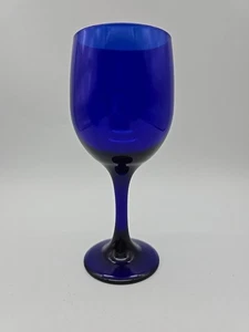 Vintage Libbey Premiere Kobalt Weinglas 7,25" - Bild 1 von 6