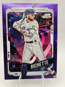 Bo Bichette 2024 Topps refractor cósmico cromo púrpura/150 Blue Jays #77 - Imagen 1 de 2