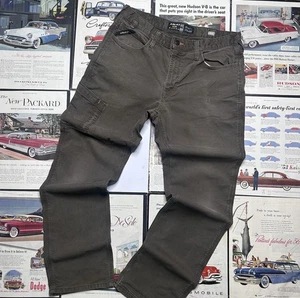 Ariat Rebar M4 Hose 35x34 Herren Relaxed Straight Stretch Canvas Arbeit Braun - Bild 1 von 9