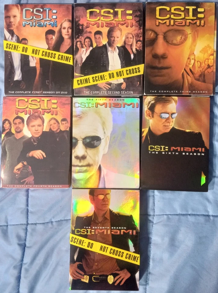CSI: Miami: Season 1,2,3,4,5,6,7 1-7 DVD Set Lot David Caruso - Image 1 of 4